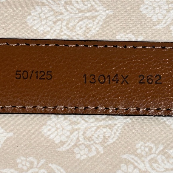 Joseph Abboud Men's Tan Italian Leather Belt Size 50 - Picture 4 of 8